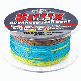 Sufix 832 Advanced Lead Core - 18lb - 10-Color Metered - 200 yds