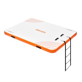 VEVOR Inflatable Floating Dock, 10 x 8FT Inflatable Dock Platform, Non-Slip Water Floating Dock Mat with Detachable Ladder & Portable Carrying Bag, Fl