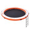 VEVOR Inflatable Floating Dock, √∏8FT Inflatable Dock Platform with √∏5FT Trampoline Mesh Pool, Non-Slip Floating Platform Water Mat with Portable Bag