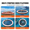 VEVOR Inflatable Floating Dock √∏10FT Water Dock Platform with √∏8FT Mesh Pool