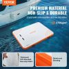 VEVOR Inflatable Floating Dock, 10 x 8FT Inflatable Dock Platform, Non-Slip Water Floating Dock Mat with Detachable Ladder & Portable Carrying Bag, Fl