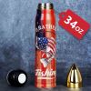 I'D Rather Be Fishing USA Flag Bullet Tumbler Fishing Gifts for Men Dad Him