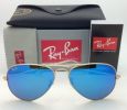Ray Ban 3025 112/17 Aviator Gold Frame with BLUR MIRROR Lens -ALL SIZES  55mm , 58mm  , 62mm